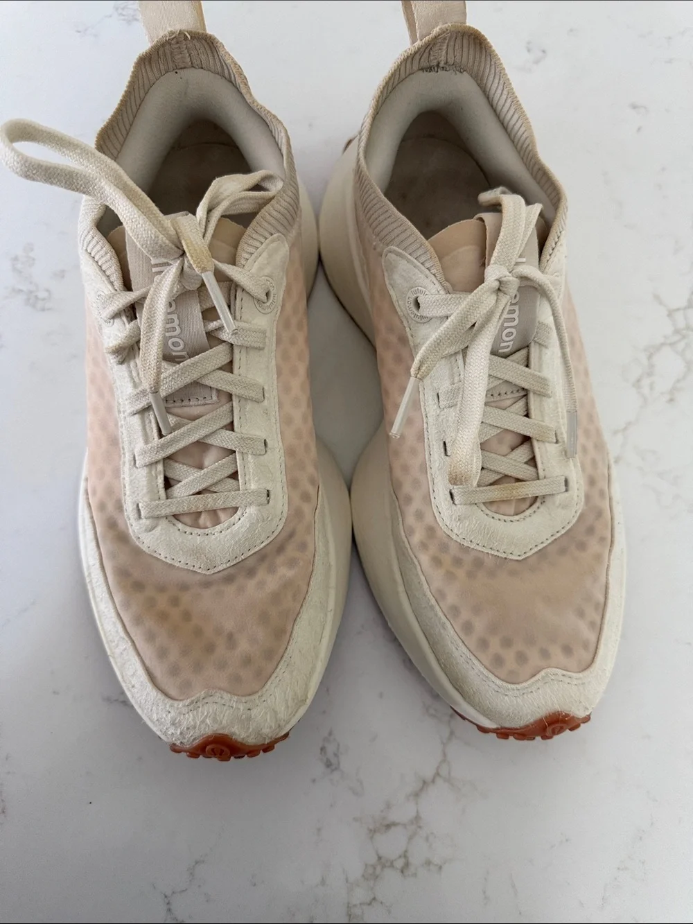 lululemon athletica Women's Cream/Tan Slip-On Athletic Sneakers